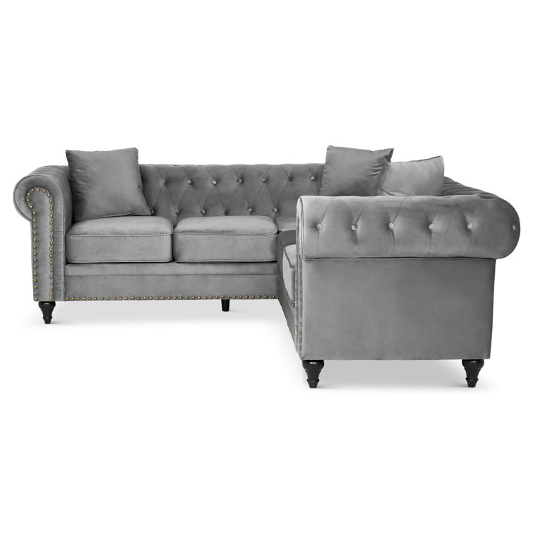 Mercer41 Rische 2 Piece Upholstered Corner Sofa Wayfair.co.uk